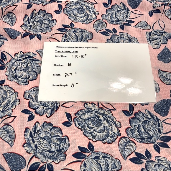 Kut from the Kloth MC Pink and Blue Backless Short Sleeve Blouse size S - Picture 10 of 11